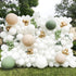 ZHIREPYU White Balloon Garland Arch Kit,100 Pack White Balloons 12inch 5inch,Matte White Latex Balloon Arch Kit for Baby Shower Birthday Wedding Graduation Party Decorations Supplies