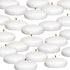 Royal Imports 10 Hour Floating Candles, 3 White Unscented Dripless Wax Discs, for Cylinder Vases, Centerpieces at Wedding, Party, Pool, Holiday (12 Set)