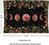 ENJOHOS Moonlit Garden Tapestry Moon Phase Surrounded by Vines and Flowers Black Background Wall Art Hanging for Girls Bedroom Living Room Dorm Decor(79x59 inches,Beautiful Moonlit)