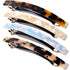 FSMILING 4"long Skinny Hair Barrettes Large Automatic Hair Clip Tortoise Shell Hair Accessories For Women Girls Thick Hair,4 Color Available (4 Packs)