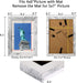 BAIJIALI 5x7 Picture Frame Distressed White Wood Pattern Set of 4 with Tempered Glass,Display Pictures 4x6 with Mat or 5x7 Without Mat, Horizontal and Vertical Formats for Wall and Table Mounting