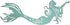 Xanter Large Blue Reversible Mermaid Metal Wall Decor (27 1/4 x 9 1/4 x 1/16 inches)