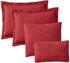 Clara Clark Quilts, All Season Bedspread Coverlet Quilt Set - Pinsonic Weave Lightweight Quilted Comforter Bedding Set, Quilts Twin Size, Grid - Burgundy