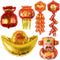 Chinese New Year Balloons 2022 Party Decorations - Year of Tiger God of Wealth Ingots Firecrackers Foil Balloons for 2022 Happy Chinese New Year Decoration Supplies