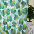 Ufaitheart 42 x 65 Inch Short Shower Curtain Fabric Bathroom Shower Curtain Sets Tropical Leaf Design, Green and OrangeRed