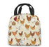 antspuent A Brood of Chickens Lunch Bag for Women Girls Kids Insulated Picnic Pouch Thermal Cooler Tote Bento Large Meal Prep Cute Bag Big Leakproof Soft Bags for Lunch Box, Camping, Travel, Fishing