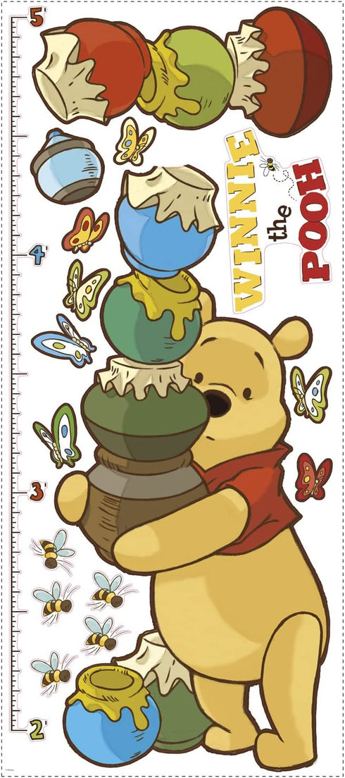 RoomMates RMK1501GC Winnie The Pooh Peel and Stick Inches Growth Chart