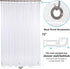 downluxe Clear Shower Curtain Liner 72x72 - PEVA 8 Gauge Duty Weight,with Grommets Holes