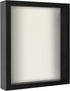 Americanflat 11x14 Shadow Box Frame in Black with Soft Linen Back - Composite Wood with Polished Glass for Wall and Tabletop