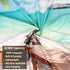 Beach Decor Tapestry, Ocean Sea Tropical Island Palm Tree Scenic View From Balcony Summer Tropical Scenery Wall Hanging Nature Tapestry For Bedroom Living Room Dorm.78x58Inch