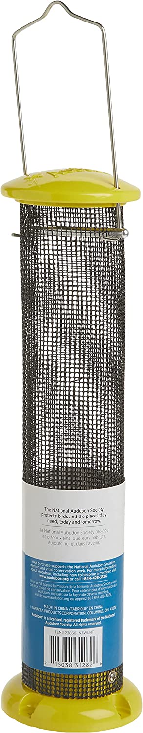 Woodlink NAWLNT Audubon Die Cast Aluminum Finch Screen Tube Wild Bird Feeder, 13-Inch,beige
