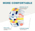 Sheal 100PCS Disposable 3-Layer Face Masks For Adult, Colorful Geometric Pattern Breathable Face Masks, Individually Packaged
