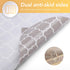 Glotoch Shelf Liners for Kitchen Cabinets 12 x 20 ft. - Non Adhesive Cabinet and Drawer Liner Roll Double Sided Non-Slip Durable and Strong, Quatrefoil Gray