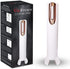 Vin Fresco Portable Electric Wine Opener - Battery Powered Wine Bottle Opener With Foil Cutter - Automatic, Cordless - Easily Removes Corks - BATTERIES INCLUDED (White and Rose Gold)