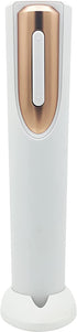 Vin Fresco Portable Electric Wine Opener - Battery Powered Wine Bottle Opener With Foil Cutter - Automatic, Cordless - Easily Removes Corks - BATTERIES INCLUDED (White and Rose Gold)