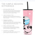 Simple Modern Disney Character Insulated Tumbler Cup with Flip Lid and Straw Lid | Reusable Stainless Steel Water Bottle Iced Coffee Travel Mug | Classic Collection | 24oz Minnie Mouse on Blush