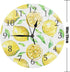 ATEDEANEI Silent Decorative Wall Clock Lemon Wooden 10 Inch Wall Decor Arabic Numerals for Bedroom Living Room Kitchen Bathroom
