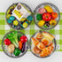 Auledio Fruit Basket Bowl with Banana Tree Hanger, Vegetables Storage Snacks holder Rack Bread Stand