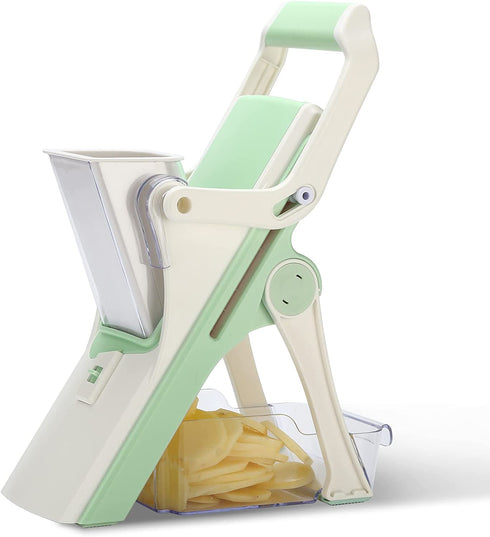 MAKINGTEC Mandoline Slicer Vegetable Slicer,Safe Chopper Vegetable Cutter for Kitchen with 5 Stainless Steel Blades, Mandolin Slicing Tool Potato Onion Cutter Kitchen Grater for Fruits and Vegetables