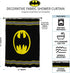 Warner Bros Batman Logo Microfiber Shower Curtain, 70-Inch by 72-Inch