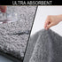 Walensee Large Bathroom Rug (24 x 36, Grey) Extra Soft and Absorbent Shaggy Bathroom Mat Machine Washable Microfiber Bath Mat for Bathroom, Non Slip Bath Mat, Luxury Bathroom Floor Mats