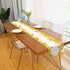 Granbey Bees Table Runners Yellow Honey Bee Daisy Flower Honeycomb Farmhouse Decorations Table Runner for Home Kitchen Dinner Party Or Indoor and Outdoo Decor 13x70 Inches Long