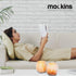 Mockins 2.5 lbs 4 Pack Natural Himalayan Salt Tea Light Candles Holder | Great Room Decor