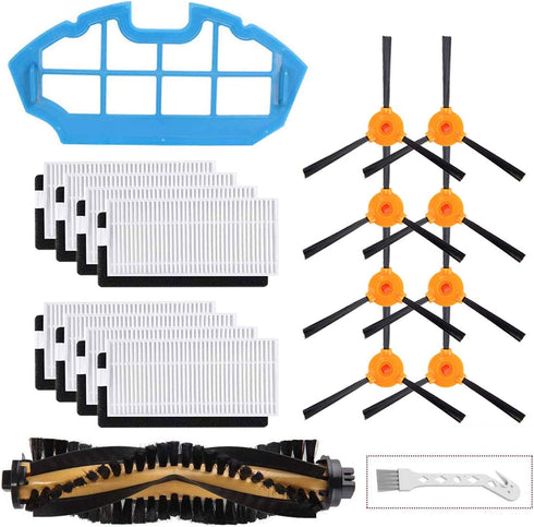 Replacement Filters and Brushes for Ecovacs Deebot N79 N79s DN622 500 N79w ,Yeedi K600,K700 Robotic Vacuum Cleaner.(8 Side Brushes,8 Filters,1 Main Brushes, 1 Primary Filter, 1 Cleaning Tool.) NOTE:Not for Yeedi K781+ Yeedi K650