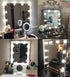Hollywood Style Led Vanity Mirror Lights Kit with 10 Dimmable Light Bulbs for Makeup Dressing Table and Power Supply Plug in Lighting Fixture Strip, Vanity Mirror Light, White (No Mirror Included)