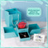 Becoyou Birthday Gifts for Mom, Forever Rose with I Love You Necklace in 100 Languages, Jewelry Gift Boxes with Gift Card