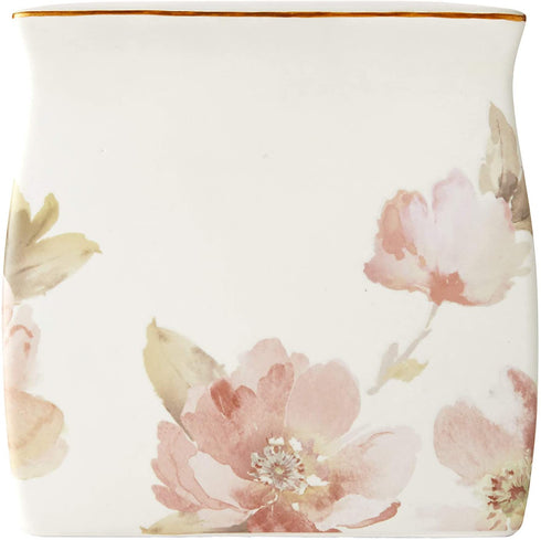 SKL Home by Saturday Knight Ltd. - U1101800240004 Misty Floral Tissue Box Cover, 6.09x6.33x6.39, Pink
