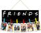 deco delish Friends Photo Clip - Friends Theme Frame Photo Holder - Picture Collage Photo Hanging Display - Wood Card Holder Display Friends TV Show Wall Decor Multi Pictures Organizer