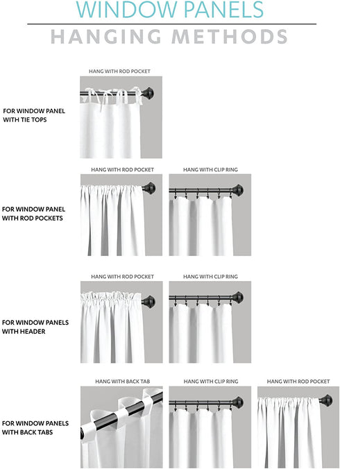 Lush Decor White Circle Dream Window Curtains Panel Set for Living, Dining Room, Bedroom (Pair), 84? x 54