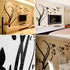 Wowelife 3D Wall Sticker Tree Wall Decal Home Decor Living Room Bedroom TV Background Black Tree Stickers(Black Left Tree, M)