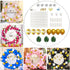 Elecrainbow 62 Inch Large Size Round Backdrop, Reusable Circle Frame Balloon Kit for Party, Birthday, Wedding, Graduation, Baby Shower, Photo Background, Tools and Balloons Included, 52 Pieces (62 Inch)