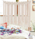 Hooqict Macrame Wall Hanging Large Cotton Handmade Woven Wall Hanging for Boho Wedding Living Room Bedroom Wall Decoration 39"x 45"