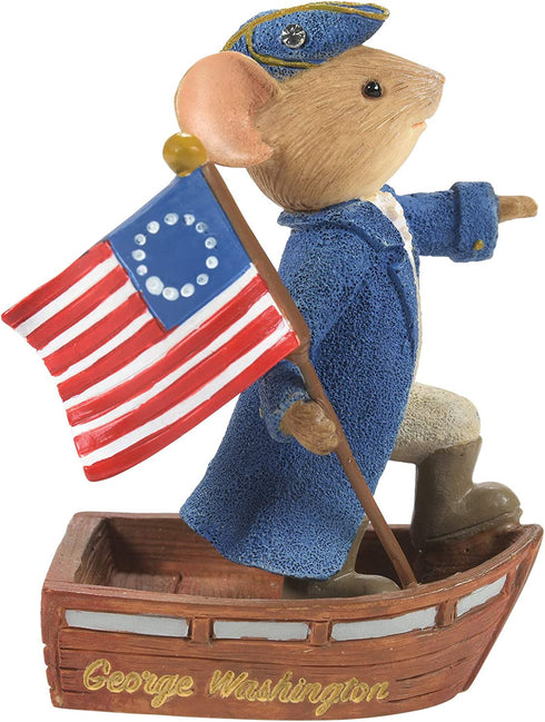 Enesco Tails with Heart George Washington Mouse Figurine