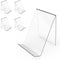 Boloyo Acrylic Book Stand 5PC,4 x 5-1/8 Inch Clear Acrylic Display Easel, Clear Tablet Holder for Displaying Pictures,Books,Music Sheets,Notebooks, Artworks, CDs, etc.