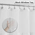 Waffle Weave Shower Curtain with Snap-in Fabric Liner & Hooks Set: Hotel Style & Top Sheer Window, Double Layers & Machine Washable for Easy Clean, 71x72, White