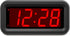 Digital Alarm Clock Battery Operated, 1.2" LED Large Display, Auto Dim, 12/24H, Snooze, 4 AA Batteries Keep Small Clock Work More Than 1 Year, for Kids, Bedroom, Bathroom, Bedside, on The Wall, Desk