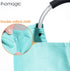 IHOMAGIC 120L Large Size Laundry Hamper, Laundry Washing Baskets with Sturdy Handles, Durable Fabric Folding Laundry Basket Portable Laundry Bag for Clothing Toy Organization (XL, Light Blue)