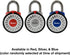 Master Lock 1588D Locker Lock Combination Padlock with Magnification Lens, 1 Pack, Colors May Vary