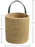 Goodpick 2pack Jute Hanging Basket - 7.87" x 7" Small Woven Fern Hanging Rope Basket Flower Plants Wall Basket Decor Set Boho