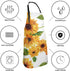3D Sunflower Cooking Apron for Women Men Plus Size with 2 Pockets Waterproof Avoid Oil Stains Adjustable Neck Strap for for Thanksgiving,Christmas,Cooking,Baking & Painting