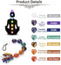VadiForest 7 Chakra Stones Reiki Healing Crystals Hanging Ornament Love Heart Natural Gemstones Tassels Home Car Decoration Wall Hanger Indoor Decor for Good Luck Yoga Spiritual Meditation¦