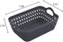 Readsky Small Plastic Storage Baskets with Handles, Desktop Weave Storage Baskets, Deep Grey, 12 Packs