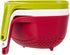 Joseph Joseph Square Colander Stackable with Easy-Pour Corners and Vertical Handle, Medium, Green