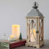 Homemory 6" x 4" Waterproof Outdoor Flameless Candles - Battery Operated Flickering LED Pillar Candles for Indoor Outdoor Lanterns, Long Lasting, Large, Set of 2
