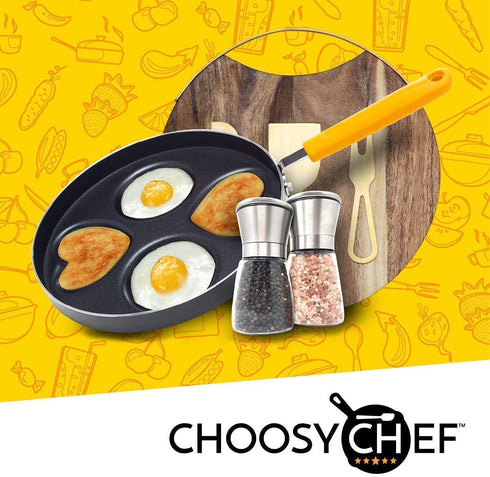 Choosy Chef - 14" Large Magnetic Cheese Board Set - Charcuterie Kitchen and Wine Gifts - Includes Platter and Copper Knife, Fork, and Serving Spatula