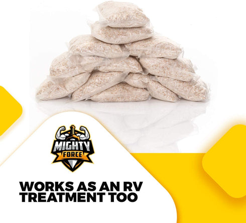 Septic Tank Treatment Packets - 1 Year Supply (12 Dissolvable Flush Packs) - Billions of Active Bacteria - Just Drop, Flush, Repeat